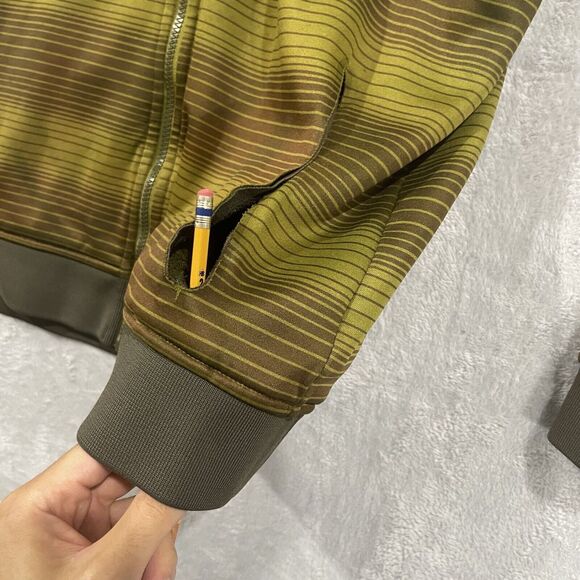 SIMS Snowboarding Full Zip Hooded Jacket Men Large Green Vintage Y2K READ - Picture 9 of 12